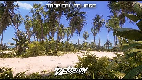 Tropical Foliage and Landscape (UE4) - Walking Demo