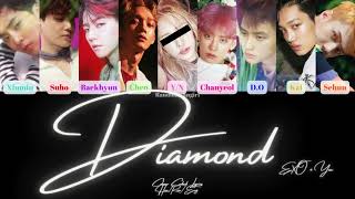 EXO (엑소) - Diamond (다이아몬드) (9 Member Ver.) [Colour Coded Lyrics Han/Rom/Eng]