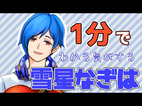 【新人Vtuber】1分でわかる雪星なぎは【自己紹介】