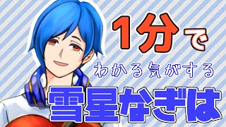 「【新人Vtuber】1分でわかる雪星なぎは【自己紹介】」のサムネイル