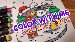 ASMR Coloring: Cozy Winter Scene (Coco Wyo) screenshot 4