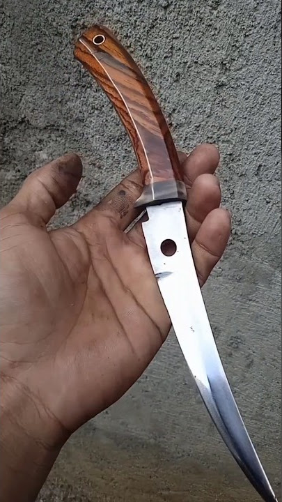 pisau sisit dari gunting bekas #caramembuat #golok #tutorialgolok