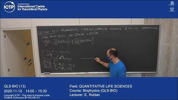 Biophysics (QLS-BIO) Lecture 13