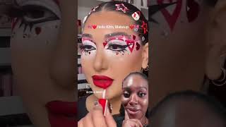 Reacting to Lexilalamakeup's Hello Kitty Makeup Tutorial!🎀🐱 #Lexilalamakeup,#HelloKittyMakeup#shorts