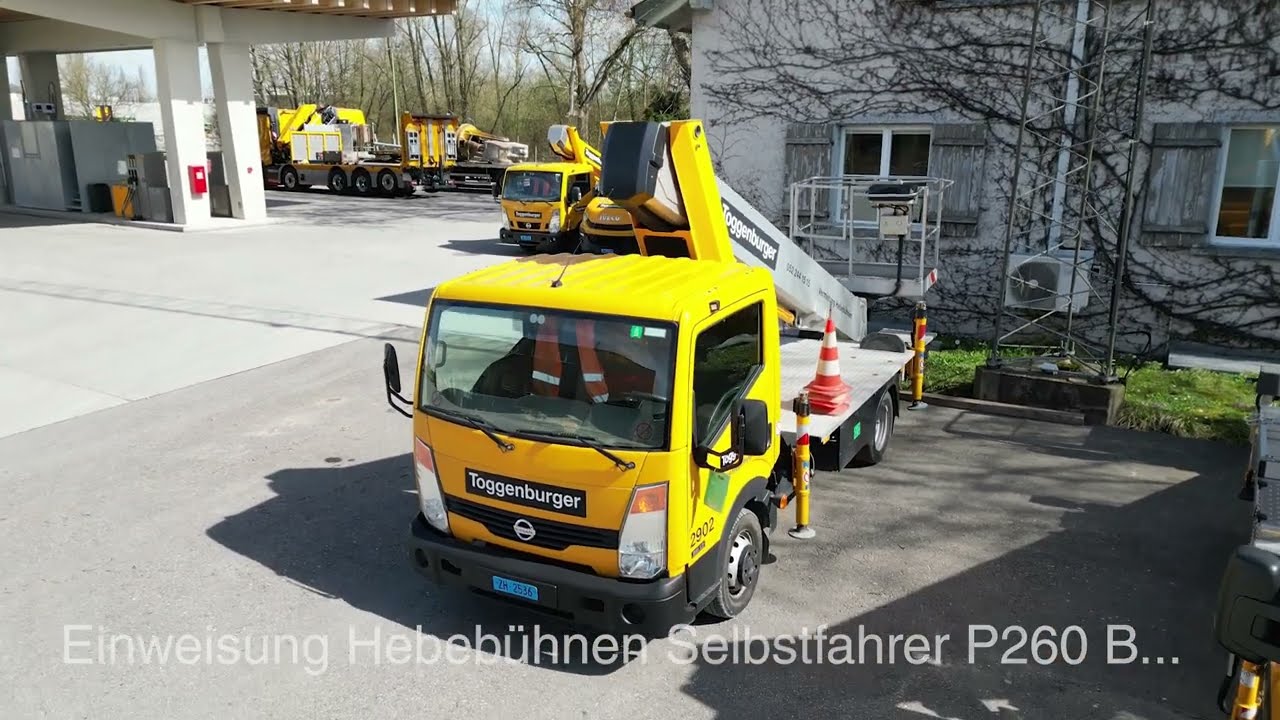 Toggenburger + Co AG Einweisung Hebebühnen Selbstfahrer P210 und P260