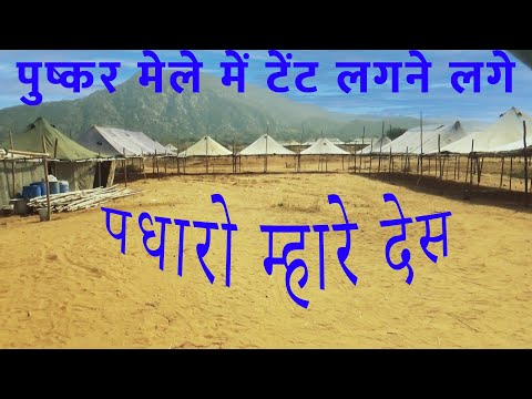 पुष्कर घोड़ा मेला बाज़ार 2023 टेंट लग गए Pushkar Horse Fair Mela 2023 Horse Market Video @SANJEEVKUMARGUPTA