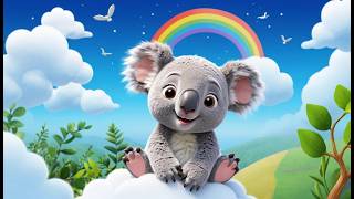 Lazy Koala Floats Away on a Fluffy White Cloud | Funny and Fun Kids Nursery Rhyme Animation