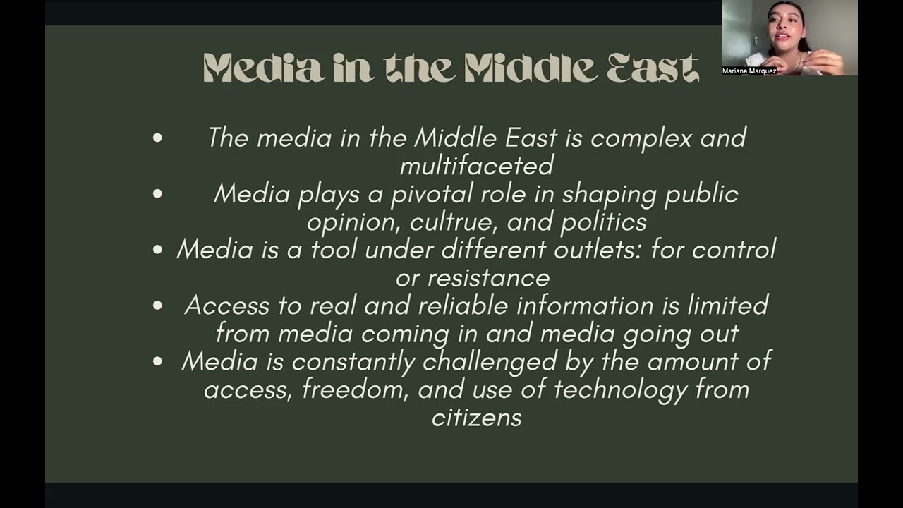 Media in the Middle East- Mariana Marquez (JMS 552)