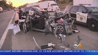 Speed Likely A Factor In  Freeway Crash That Killed 2 In Glendora