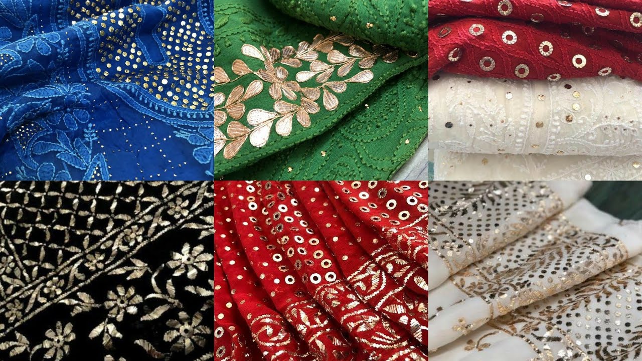 60 Adorable and Classy Mukaish Kamdani Dress On Pure Chiffon//Latest Party Wear Mukaish Suits