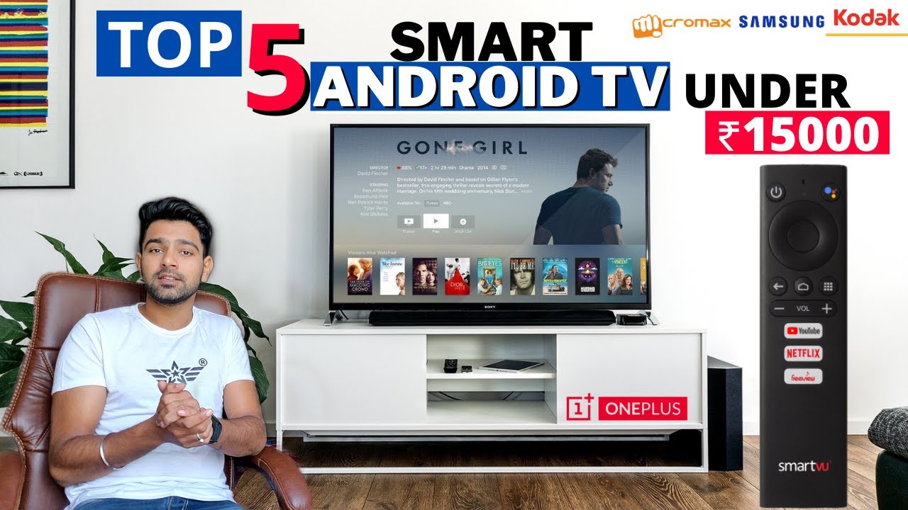 Top 5 Best Android Smart TV Under ₹15000 in India 2021 🔥Best Smart TV