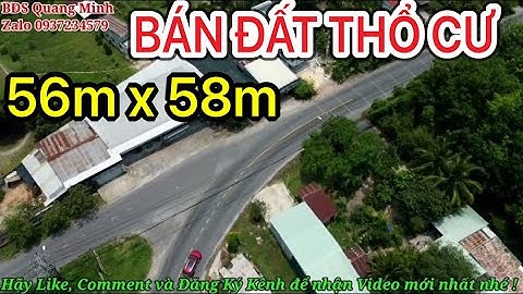 Bán đất thổ cư 56m x 58m đường Xe Hơi xã Nhuận Đức giá rẻ