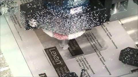 CNC Cutting Lexan Probotix Fireball V90