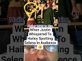 When Justin Whispered To Hailey After Spotting Selena In The Audience 🫨