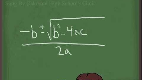 Quadratic Formula Pop Goes the Weasel