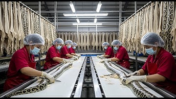 The $5,000 Jacket Watch How Raw Snake Skin is Transformed into Luxury Leather ( FULL PROCESS )