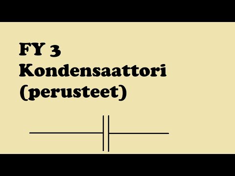 Video: Miten lasketaan kondensaattorin kapasitanssi?