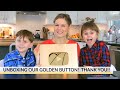 UNBOXING GOLDEN YOUTUBE BUTTON + THANK YOU!!