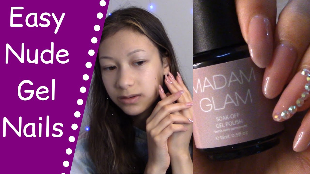 Easy Nude Gel Nails At Home! | Madam Glam gel polish review 'Bloom' | The Polish Queen