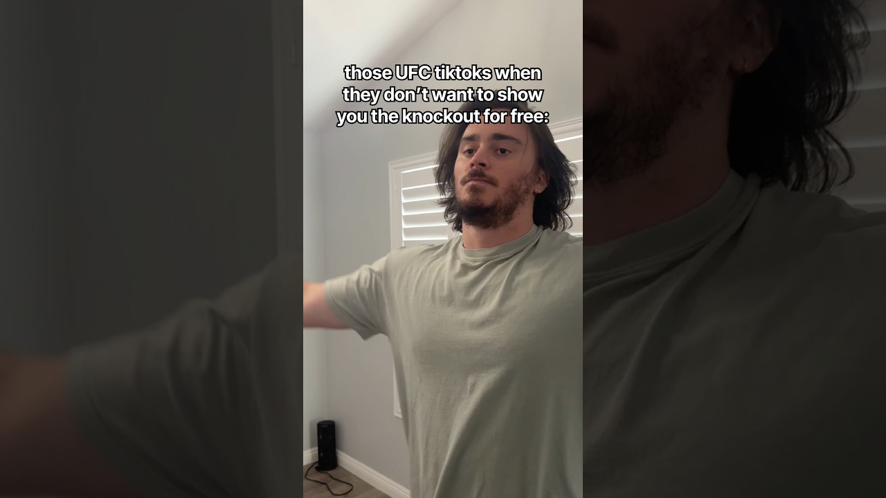 UFC tiktoks when they don’t want to show you the fight for free #shorts #comedy #funny