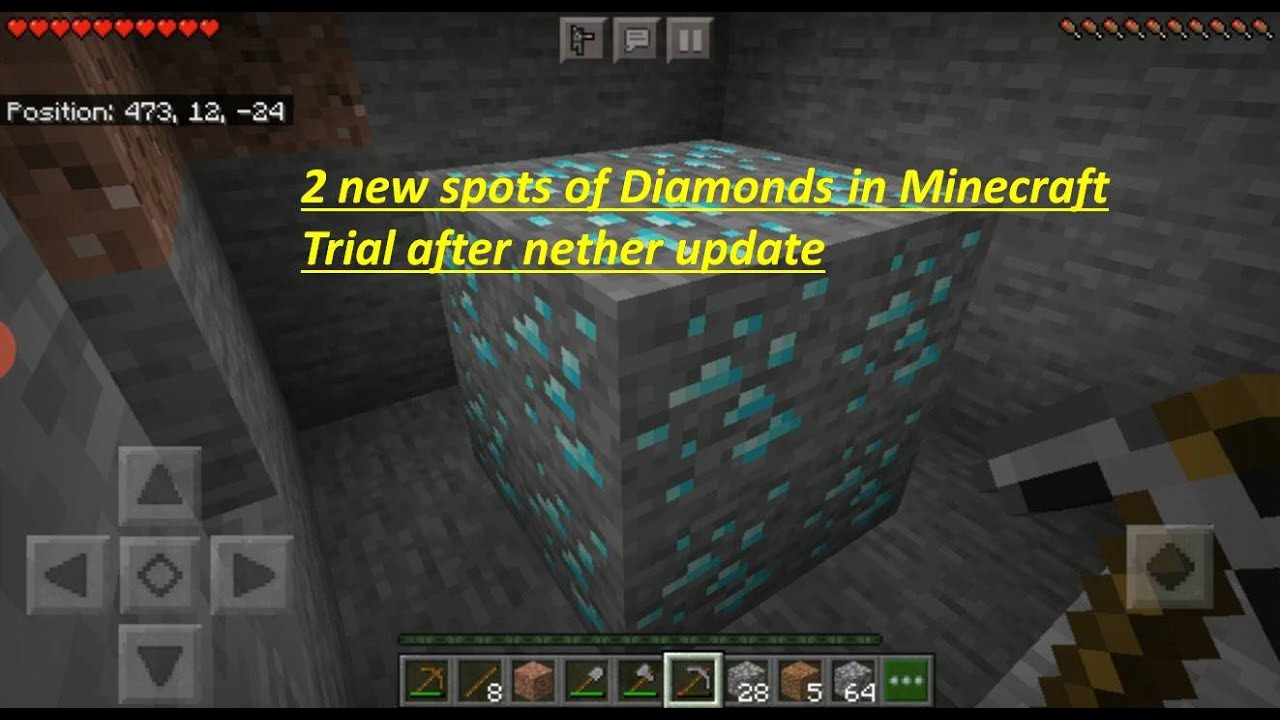 how to find diamonds in minecraft trial after 1.16 update - YouTube