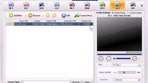 Convert DVDs & Videos to AC3 by DicSoft