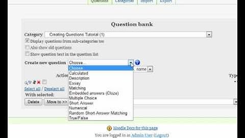 Moodle in a Minute- Creating Multiple Choice Questions