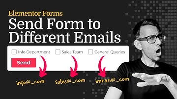 Elementor Form Checkboxes sending to different Emails