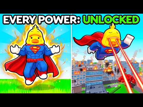 I Went from Noob to SUPERHERO in Roblox Super Power Tycoon!