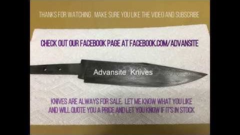 Etching  a Bowie Damascus knife blade