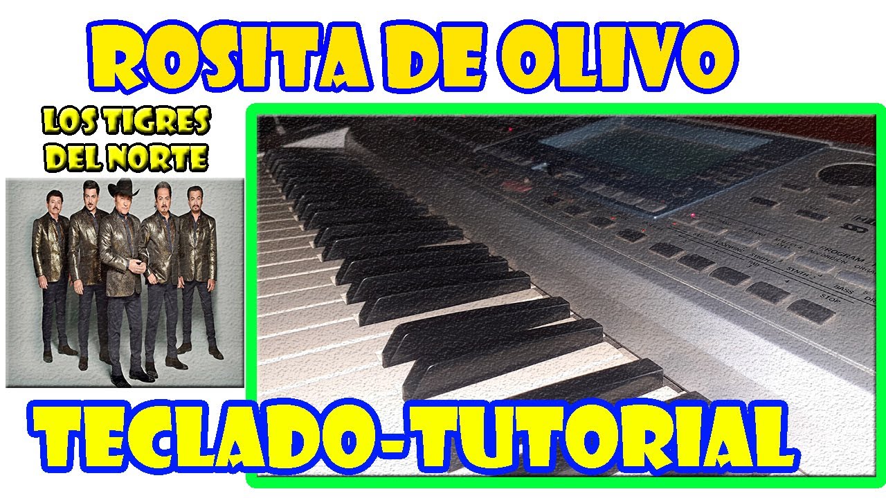 Como tocar Rosita de olivo en Teclado -Los tigres del Norte - YouTube