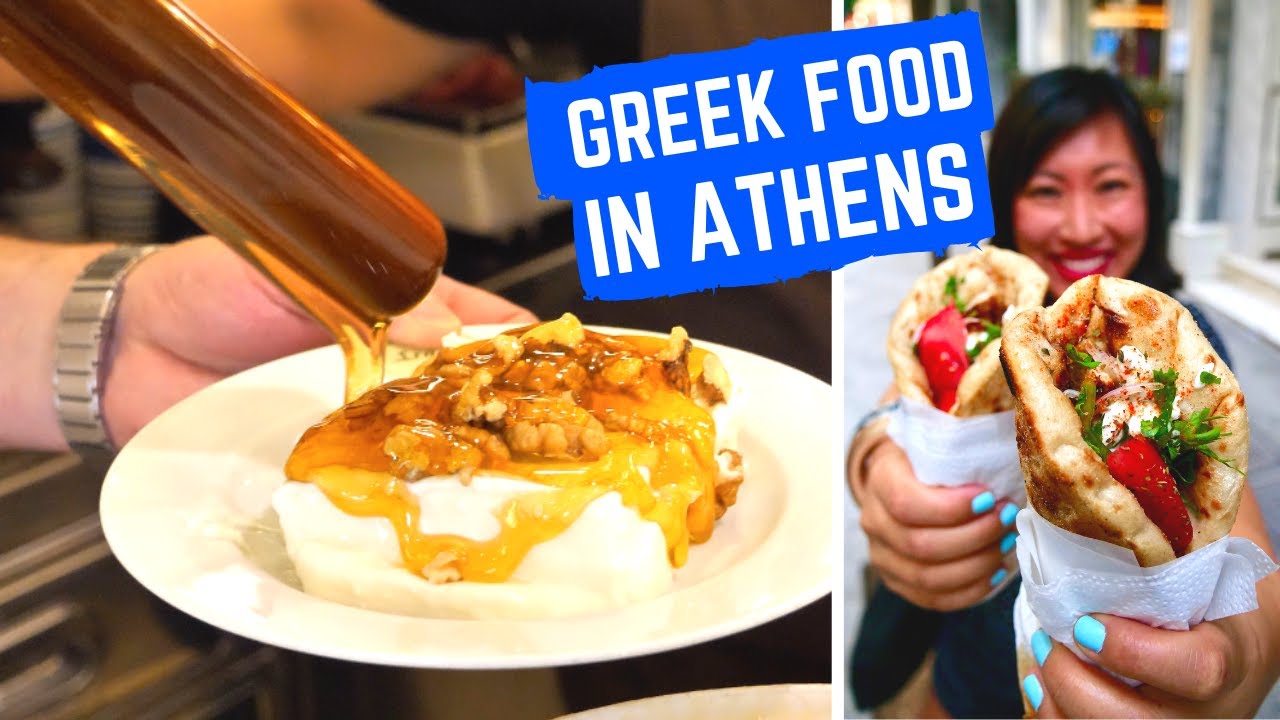Amazing GREEK FOOD | STREET FOOD TOUR in ATHENS Greece | Best souvlaki Athens + heritage restaurants | Chasing a Plate - Thomas & Sheena