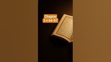تأملات قرآن | ترجمه انگلیسی | سوره علی عمران (3:64-67)
