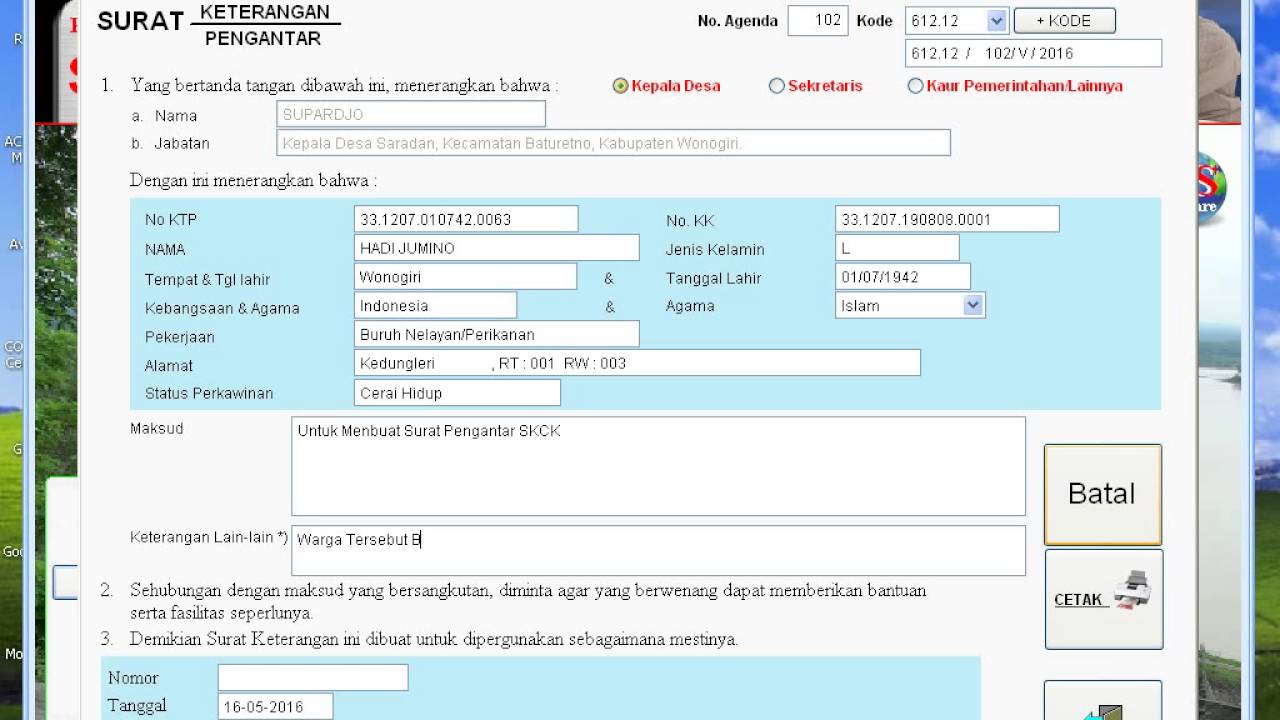 Tutorial Cara Membuat Surat Keterangan Skck Youtube