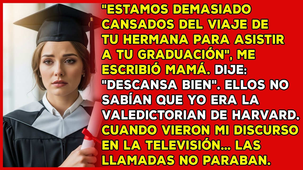 Mis padres se perdieron mi graduación de harvard. Así que dejé que el mundo lo viera en su lugar...