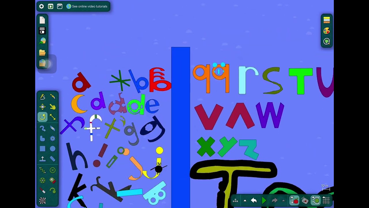 Alphabet band big letters