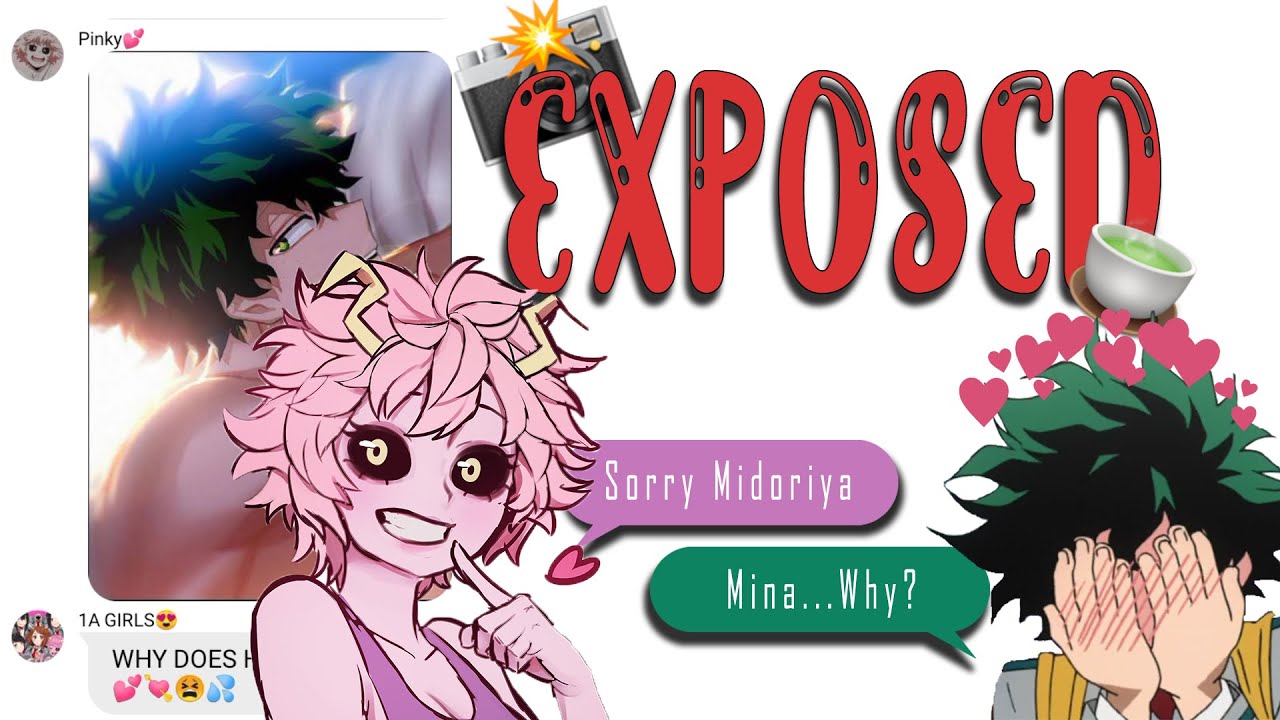 Bnha/Mha text...😈Mina exposes Deku's Instagram😈 Losing V-Cards?😳...