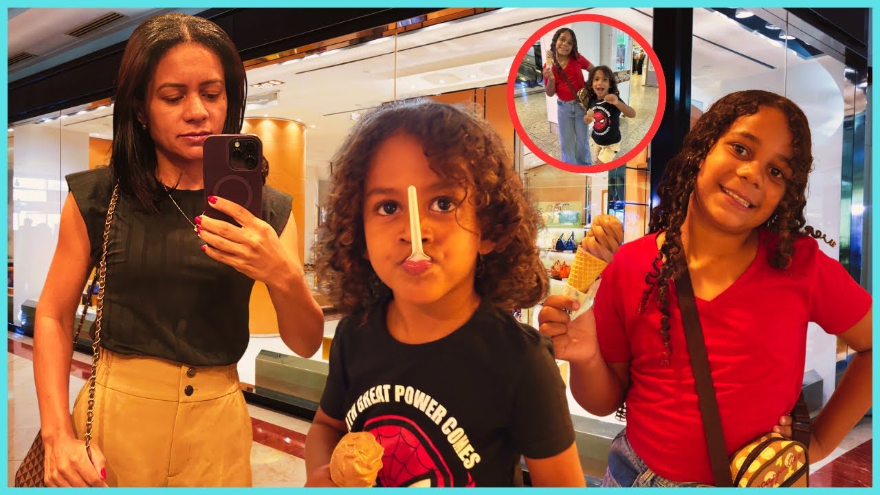 COMPRANDO OS TÊNIS DA ESCOLA COM MARINA E LUCAS!!! 