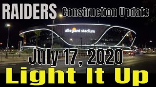 Las vegas raiders allegiant stadium construction update friday, july
17, 2020. the video was taken on thursday night, 16, evening, i saw
...