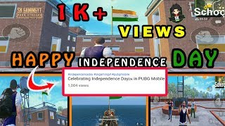 Celebrating Independence Day in PUBG Mobile | 1K+ Views | Flag Hoisting in School | SK GamingYT Resimi
