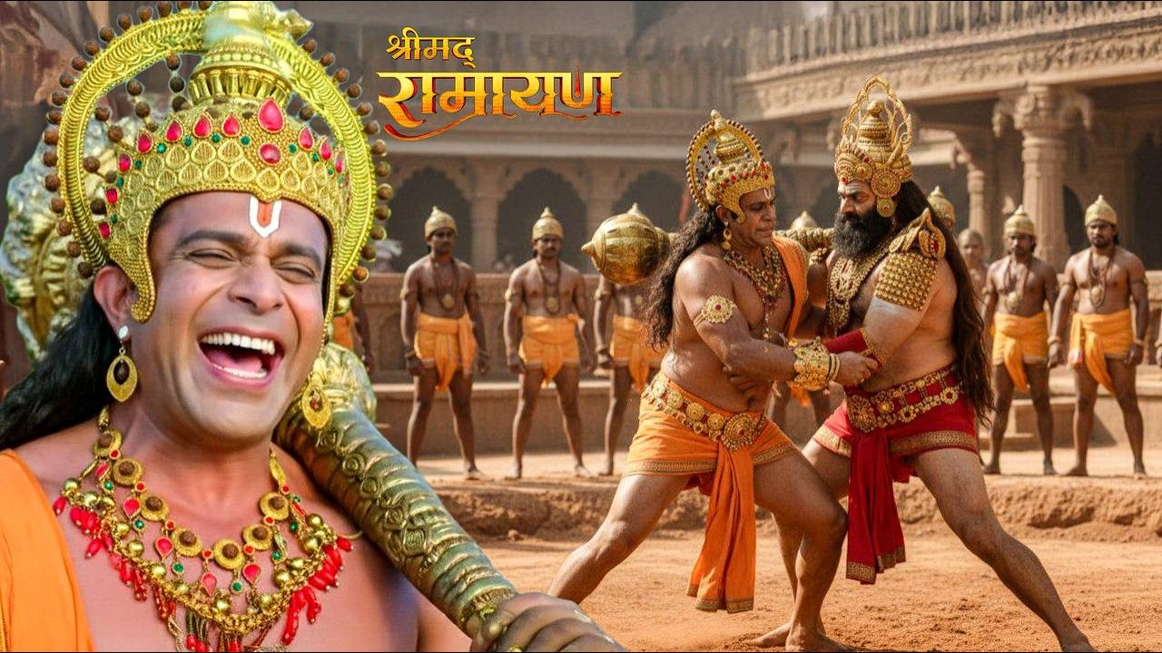 हनुमान और रावण की भयंकर कुश्ती ! || Shrimad Ramayan || Full Episode ||