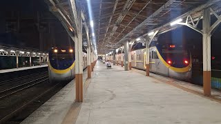 EMU800微笑號列車嘉義車站兩兩交會 後3238次離站