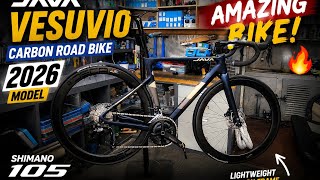 Java Vesuvio Carbon Road Bike Shimano 105 12-Speed (Blue Gold