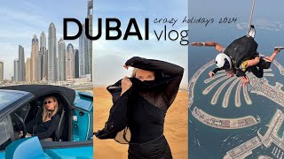 Дубай влог | Прыгнула с парашютом | Катаемся на Ламбе | Шопинг | Пустыня