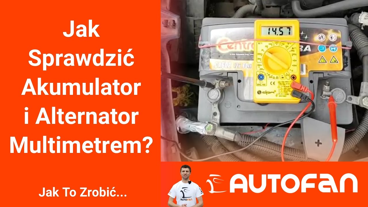 Jak Sprawdzić Akumulator i Alternator Multimetrem? YouTube