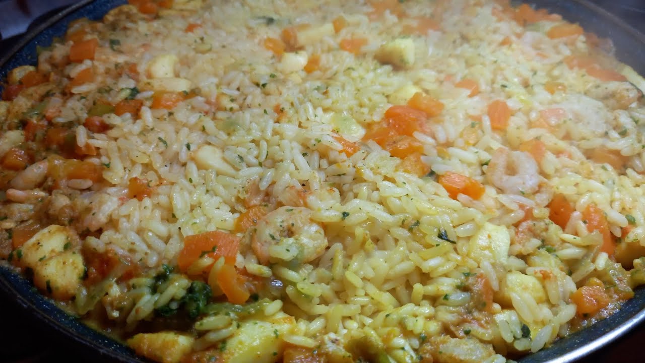 بايلا أو باييا طبق أندلسي من اسبانيا - paella 🦐🦑 - YouTube