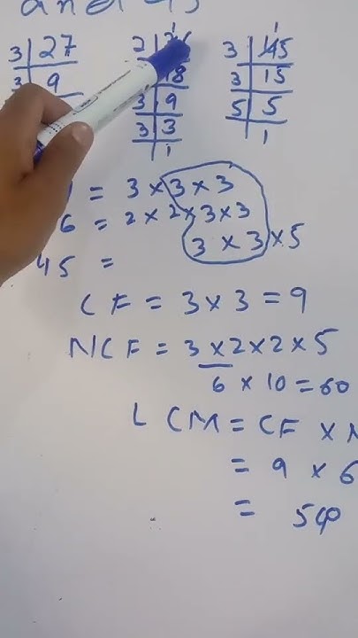 LCM of 27 36 and 45 | 27 36 and 45 LCM | concepts and steps | least