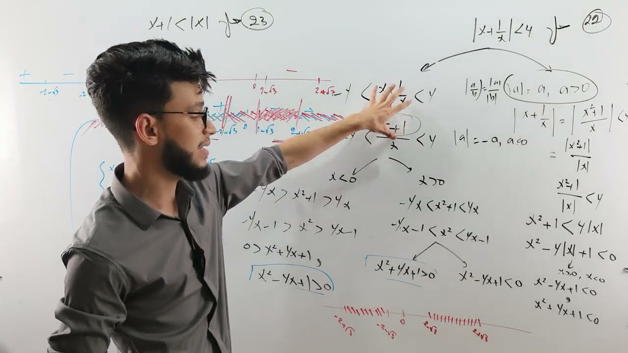 سلســلة حل معادلات و متراجحات تحــتوي القيمة المطـــلقة:  الـجزء الـثامن