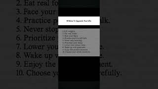 10 Rules To Upgrade Your Life #motivation​ #mindset​#relatable​ #reality​#growth​#success​#learning​
