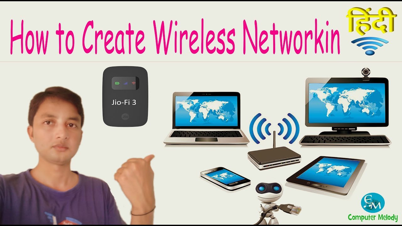 How to create wireless network and connect your PC, laptop and Mobile